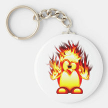 burning tux llaveros