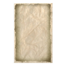 Burnt Edges on Crinkle Paper Customized Stationery