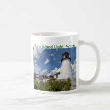 Burnt Island Light, Maine Mugs
