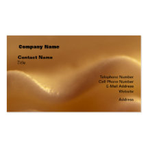Burnt Orange Wave Dream Business Card Templates
