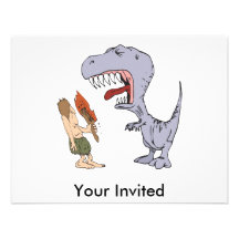 Burping Dinosaur Custom Invitation
