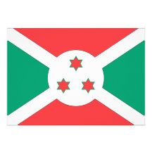 Burundi Flag Personalized Announcements