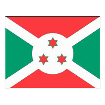 Burundi Flag Postcard