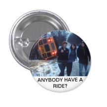 BUS ACCIDENT RIDE WANTED PINBACK BUTTONS