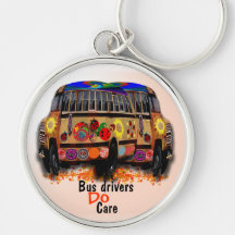 Bus Drivers Do Care Key Chains