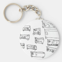 Buses Key Chains