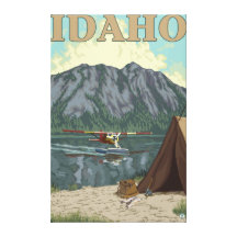 Bush Plane & Fishing - Idaho Gallery Wrap Canvas