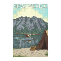 Bush Plane FishingNew Mexico Gallery Wrap Canvas