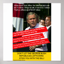 Bush Repubican Leftovers Print