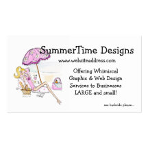 Business Card :: Beach Girl Summer
