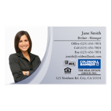 Business Card: Blue Photo