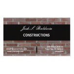 Business Card Brick Wall Construction