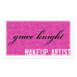 BUSINESS CARD cool grunge glitter hot hot pink