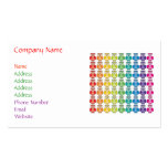 Business Card - Cute Rainbow Owl Pattern
