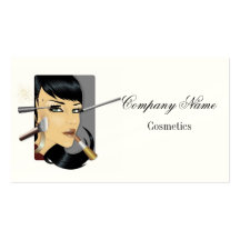 Business card for cosmetics industry
