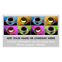 Business Card - Java Addictions Pop Art