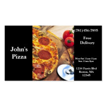 Business Card Pizza Restaurant