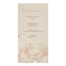 Business card profile roses pearls cards personalized photo card