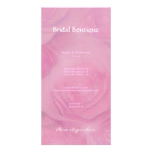 Business card profile roses pink stylish photo card
