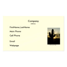 Business Card / Saguaro Sunset