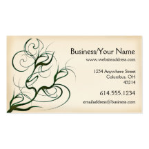 Business Card :: Scary Swirling Tree Branches