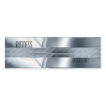 Business Card Silver Blue Art Deco