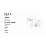 Business Card Template:Dalmatian & Horse