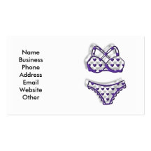 Business Card with Bikini Bathing Suit