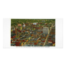 Business District in 1930s, Denver, Colorado Photo Greeting Card