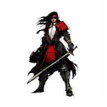Business Samurai Sculpture Photo Cut Out