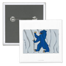 Buskerud waving flag pinback button