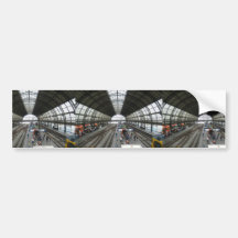 Busy Railway Station Bumper Stickers