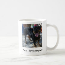 "but, I love people!" Coffee Mugs