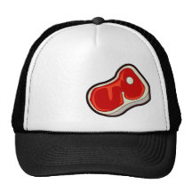 Butcher's Steak; Black Trucker Hat