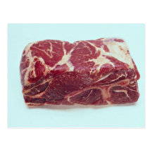 Butt pork roast post card