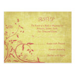 Buttercup Vines and Birds RSVP Postcard postcards