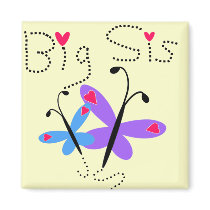 Butterflies  Big Sister Tshirts and Gifts magnets