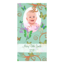 Butterflies Customised Photo Card