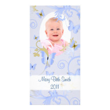 Butterflies Customized Photo Card