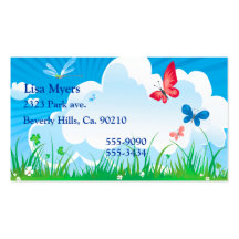 Butterflies & Dragonflies Beautiful Day Business Card Templates