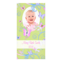 Butterflies Photo Card Template