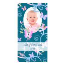 Butterflies Photo Card Template
