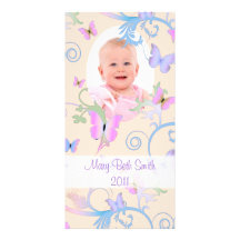 Butterflies Photo Card Template