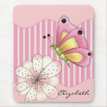Butterfly and Cherry Blossom Mousepad