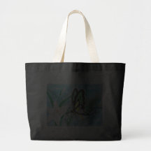 Butterfly and White Lillies Canvas Bags