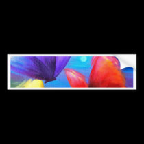 Butterfly Art Painting - Multi bumper stickers