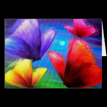 Butterfly Art Painting - Multi cards