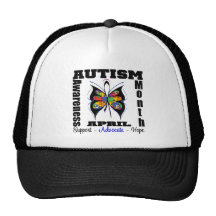 Butterfly - Autism Awareness Month Mesh Hats