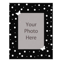Butterfly Bubble Wedding Invitation - Black White