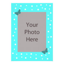 Butterfly Bubble Wedding Invitation - Turquoise
